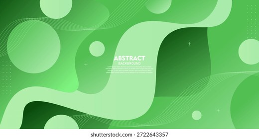 Fondo de Anuncio de onda verde de color Abstractas. Fondo de Anuncio simple y elegante. Diseño de patrón fresco. Vector eps10
