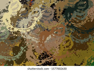 Abstract colored grunge texture of chaotic brush strokes for design of wallpaper, poster, illustration