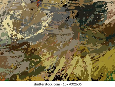 Abstract colored grunge texture of chaotic brush strokes for design of wallpaper, poster, illustration