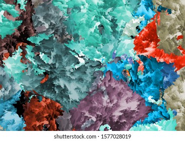 Abstract colored grunge texture of chaotic brush strokes for design of wallpaper, poster, illustration