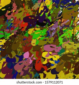 Abstract colored grunge texture of chaotic brush strokes for design of wallpaper, poster, illustration