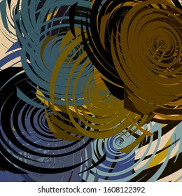 Abstract colored grunge texture of chaotic brush strokes for design of wallpaper, poster, illustration