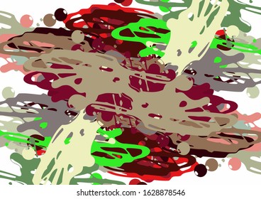 Abstract colored grunge texture of chaotic brush strokes for design of wallpaper, poster, illustration
