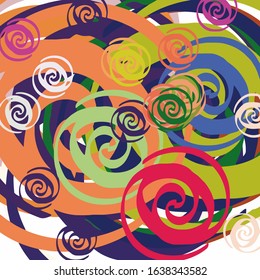 Abstract colored grunge texture of chaotic brush strokes for design of wallpaper, poster, illustration