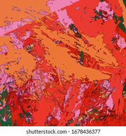 Abstract colored grunge texture of chaotic brush strokes for design of wallpaper, poster, illustration