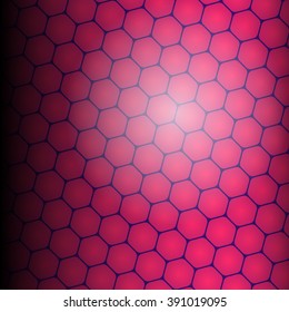 Abstract Colored Hexagon Background