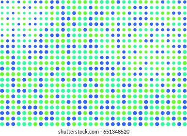Abstract colored hexagon shape pattern. Good for web page, wallpaper, graphic design, catalog, texture or background. Style of mosaic or tile. Vector graphic.
