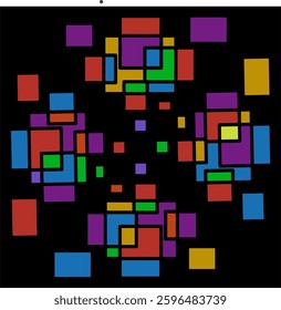 abstract colored image easy design
