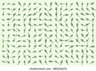 Abstract colored leaves drawing shape pattern. Good for web page, wallpaper, graphic design, catalog, texture or background. Style of mosaic or tile. Vector illustration graphic.