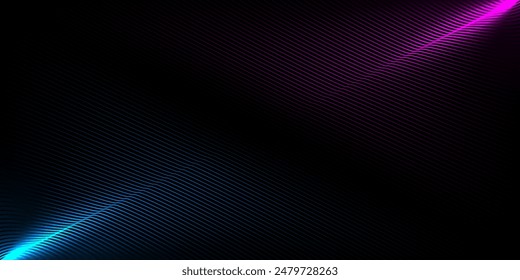 abstract colored line on a dark background.