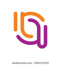 abstract colored line vector logo