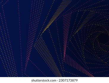 Líneas abstractas de color en un fondo oscuro. Diseño de la portada, afiche, pancarta, afiche. Una plantilla de diseño interior, diseño creativo e ideas creativas
