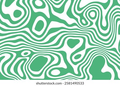 Abstract colored lines on a white background. Geometric lines curved in the form of waves. Vector illustration.