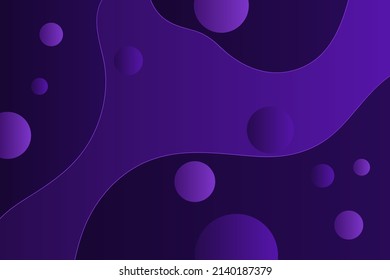 Abstract colored liquid background in a dark, cool hue. Futuristic purple design for banners, posters, flyers and postcards. Vector graphics