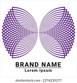 Abstract colored logo design, silhouette symbol icon vector illustration.  Modern logo, business corporate template. EPS 10 File.