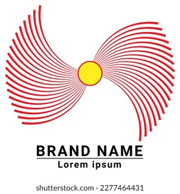 Abstract colored logo design, silhouette symbol icon vector illustration.  Modern logo, business corporate template. EPS 10 File.