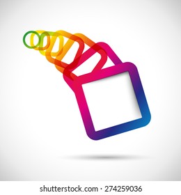 Abstract colored metamorphosis background