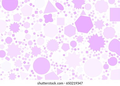 Abstract colored mixed shape pattern. Good for web page, wallpaper, graphic design, catalog, texture or background. Vector graphic.
