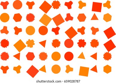 Abstract colored mixed shape pattern. Good for web page, wallpaper, graphic design, catalog, texture or background. Style of mosaic or tile. Vector graphic.