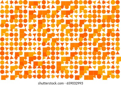 Abstract colored mixed shape pattern. Good for web page, wallpaper, graphic design, catalog, texture or background. Style of mosaic or tile. Vector graphic.