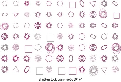 Abstract colored mixed shape pattern. Good for web page, wallpaper, graphic design, catalog, texture or background. Style of mosaic or tile. Vector illustration graphic.