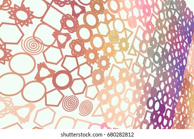 Abstract colored mixed shape pattern. Good for web page, wallpaper, graphic design, catalog, texture or background. Style of mosaic or tile. Vector illustration graphic.