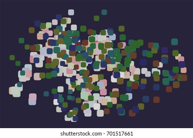 Abstract colored mixed shape pattern. Good for web page, wallpaper, graphic design, catalog, texture or background. Vector illustration graphic.