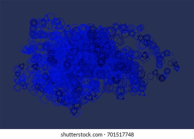 Abstract colored mixed shape pattern. Good for web page, wallpaper, graphic design, catalog, texture or background. Vector illustration graphic.