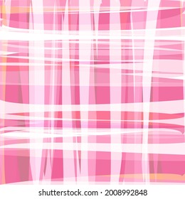 Abstract colored mosaic background. Curly stripes, sloppy brush strokes in shades of pink. Excellent as a background for the production of any printed product, web pages, advertising, or other design.