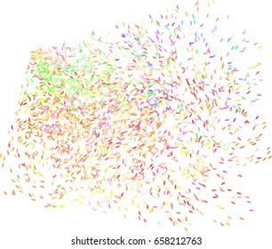 Abstract colored motion, particle or random shape pattern. Good for web page, wallpaper, graphic design, catalog, texture or background. Style of mosaic or tile. Vector graphic.
