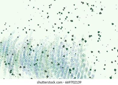 Abstract colored motion, particle or random shape pattern. Good for web page, wallpaper, graphic design, catalog, texture or background. Vector illustration graphic.