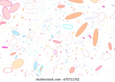 Abstract colored motion, particle or random shape pattern. Good for web page, wallpaper, graphic design, catalog, texture or background. No overlapping. Vector illustration graphic.