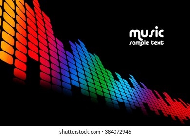 abstract colored music background