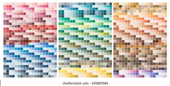 Abstract Colored Palette Guide 