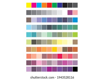 Abstract Colored Palette Guide color swatches pallete