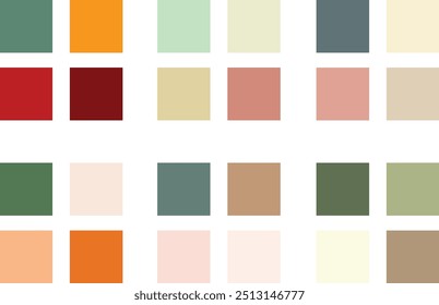 Abstract Colored Palette Guide And Design
