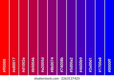 Abstract Colored Palette Guide. Table color shades. Color harmony. Trend colors. Vector illustration EPS 10 File.