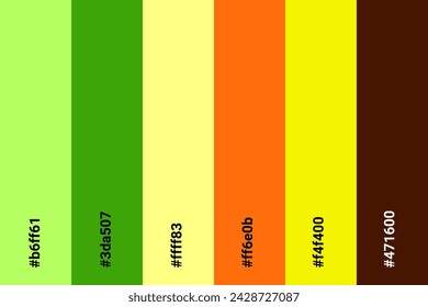 Abstract Colored Palette Guide. Table color shades. Color harmony. Trend colors. Vector illustration EPS 10 File.