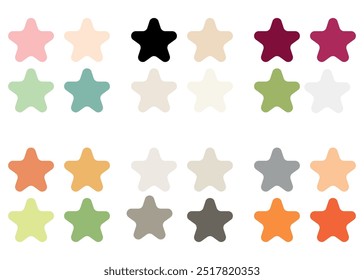 Abstract Colored Palette Guide. Vintage color set. RGB color.