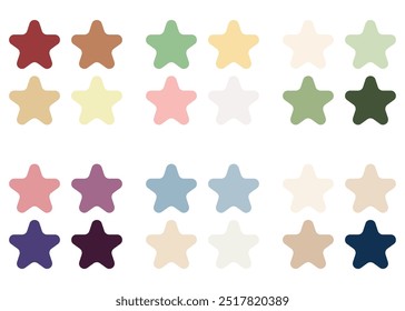 Abstract Colored Palette Guide. Vintage color set. RGB color.