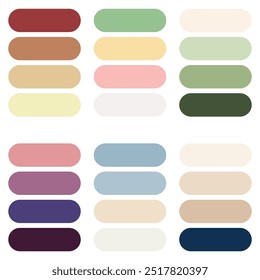 Abstrakte Farbpalettenführung. Vintage-Farbpalette. RGB-Farbe.