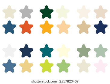 Abstract Colored Palette Guide. Vintage color set. RGB color.