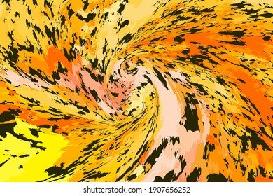 Abstract colored pattern of paint strokes. Background for textures, posters banners, social media, prints and creative designs. Vector illustration