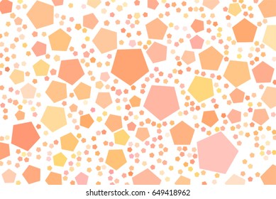 Abstract colored pentagon shape pattern. Good for web page, wallpaper, graphic design, catalog, texture or background. Vector graphic.