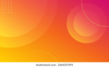 Abstract colored pink and yellow waves banner background. Creative illustration for poster, web, landing, page, cover, EPS 10
