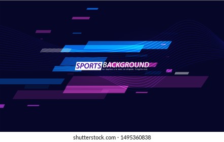 Abstract colored poster for sports. Graphic concept for your design.