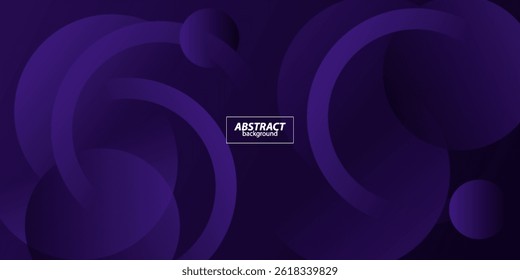 Abstract colored purple circle background. Overlapping circle pattern background with trendy shapes. Vector Eps10