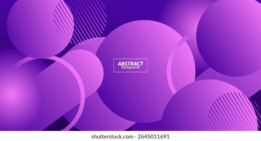 Abstractas fondo de círculo púrpura de color. Anuncio de moda con patrón de fondo superpuesto. Vector eps10