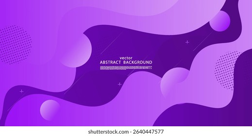 Abstract colored purple wave background. Minimal background design with liquid wave pattern elements. Vector eps10