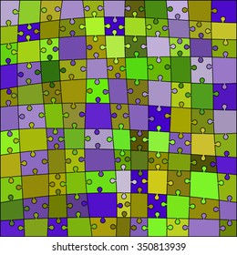 abstract colored puzzle background